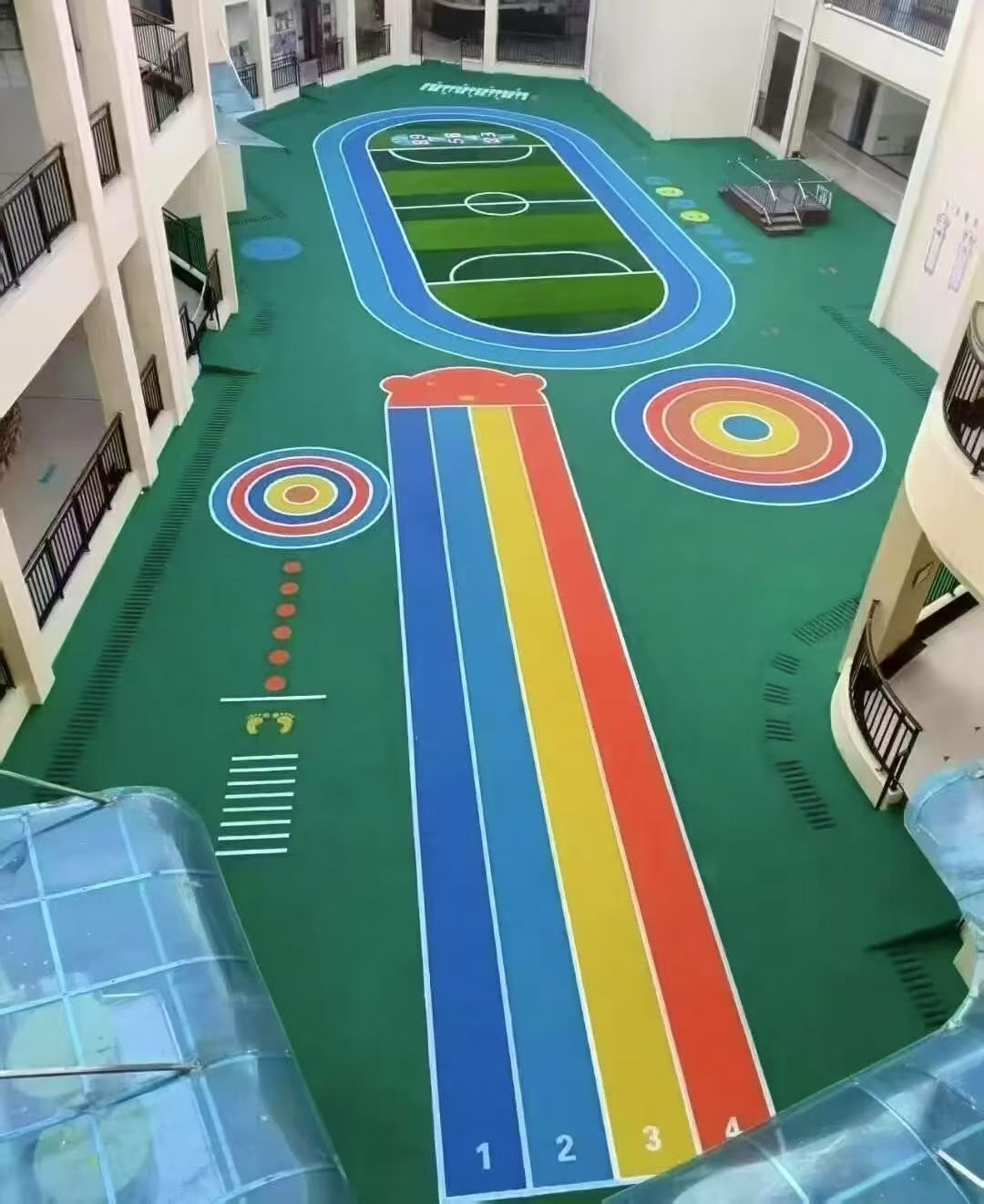朝阳市幼儿园塑胶跑道塑胶跑道材料 - 厂家